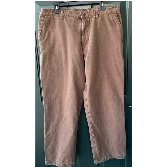 Patagonia Men’s 36 Organic Cotton Chinos Brown Straight Leg Casual Work Pants - Picture 1 of 8